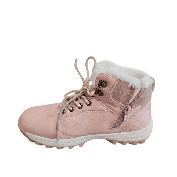 Mishansha Girls Pink Winter Boots Size 34 - Picture 6 of 8
